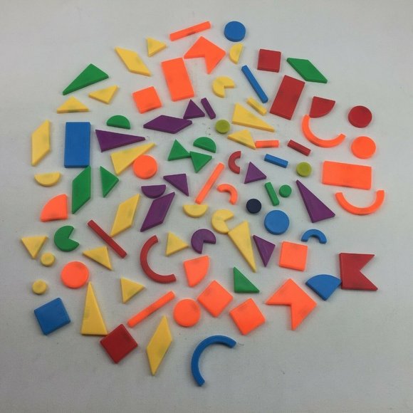 Magnetic Shapes Geometric Educational Learning Imagination Play Toys PreK - Picture 1 of 4